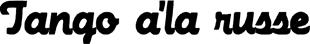 Tango a'la russe